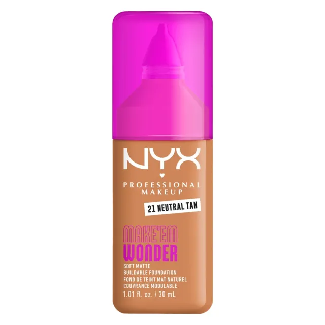NYX Professional Makeup Make Em Wonder Foundation 21 Neutral Tan