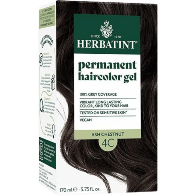 Herbatint 4C Hårfarve Ash Chestnut (170 ml)