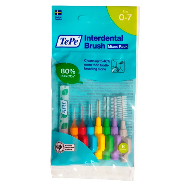 TePe Mellemrumsbørste Mixed Pack (8 stk)