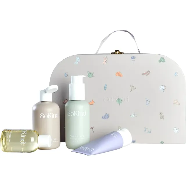 Dear Baby Skin Care Kit Lækker Kuffert med Hudplejeprodukter til Baby