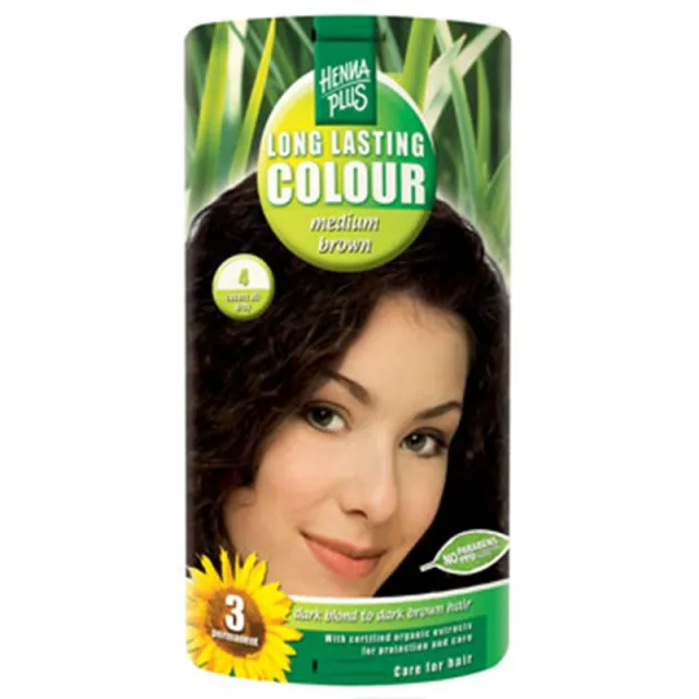 Hennaplus 4 Hårfarve Medium Brown (40 ml)