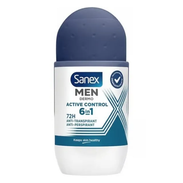 Sanex - Men Dermo Active Control 6in1 72H Deodorant Roll On - 50 ml