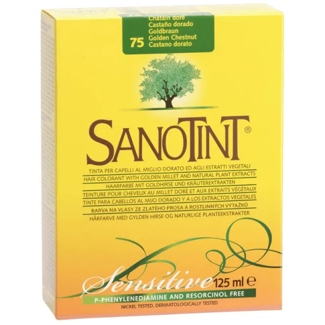 Sanotint 75 hårfarve light Gylden brun 1 Stk