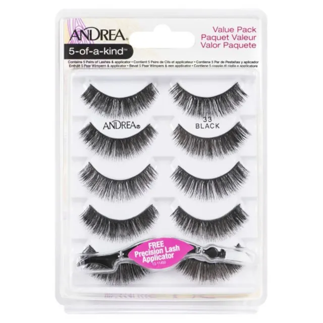 Andrea 5-Of-A-Kind Lashes Black 33   5 stk.
