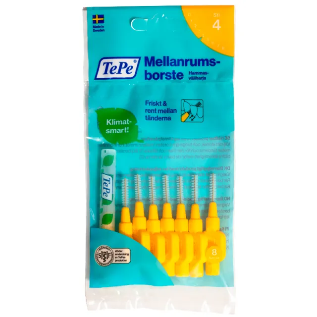 TePe Mellemrumsbørste Gul (8 stk)