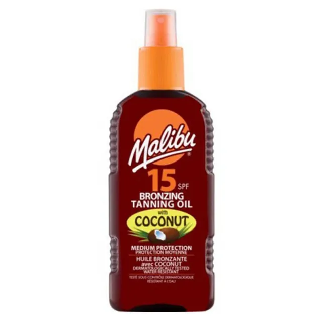 Malibu Bronzing Tanning Oil Spray Coconut SPF 15 200 ml