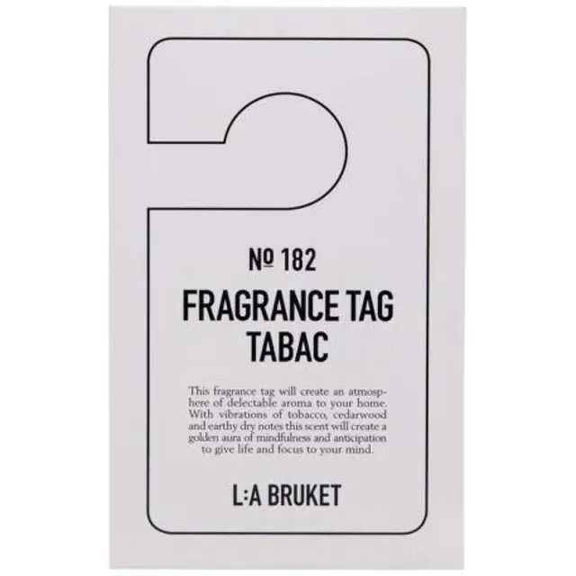 L:a Bruket 182 Fragrance Tag - Tabac