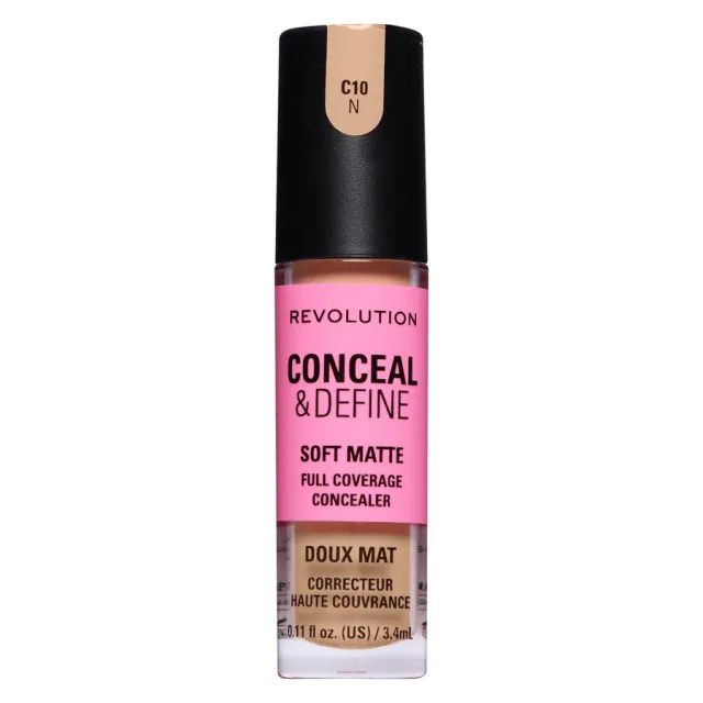 Revolution Conceal and Define Full Coverage Concealer C10N 3,4 ml