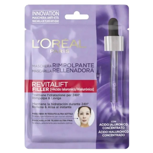Loreal Refreshing Plumping Sheet Mask Revitalift Filler 30 g