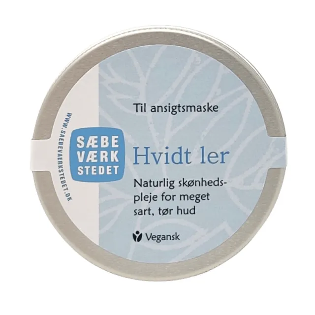 Sæbeværkstedet Ler Til Ansigtsmaske Hvidt (50 gr)