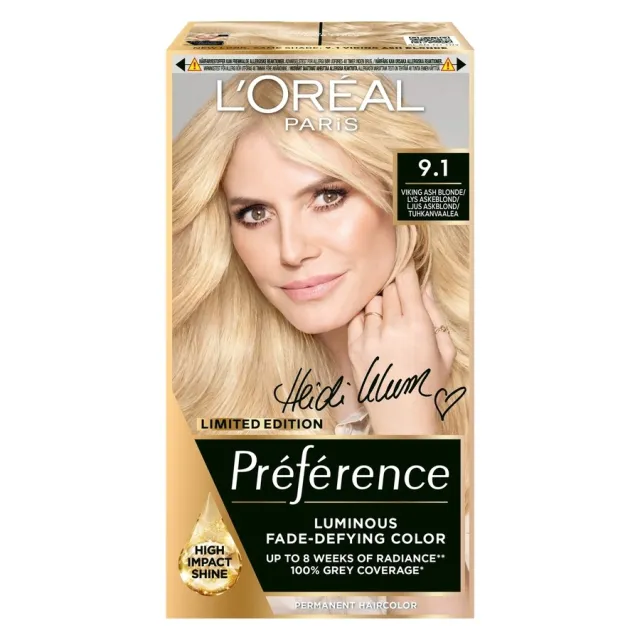 L'Oréal Paris Préférence 9.1 Viking Light Ash Blonde Permanent Ha