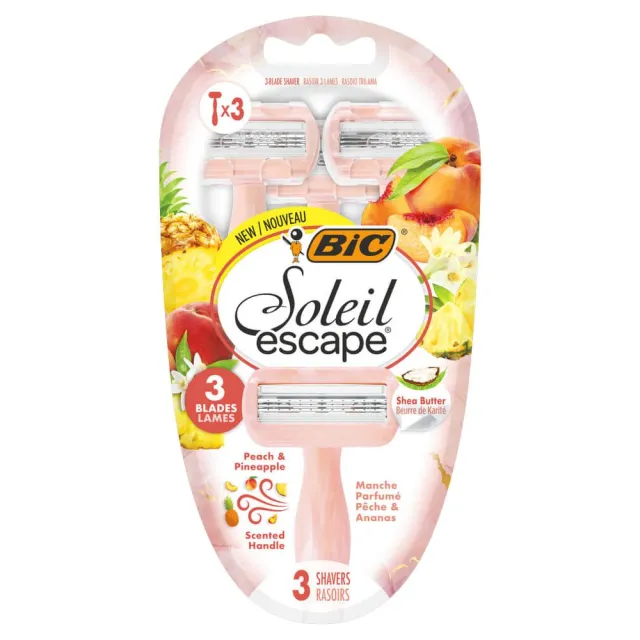 Bic Soleil Escape 3 Peach & Pineapple   3 stk.