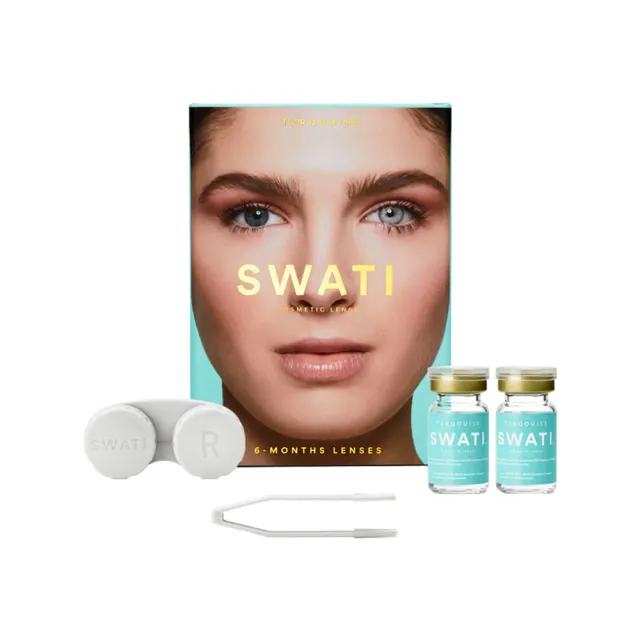 SWATI Cosmetics 6 måneders Kontaktlinser Turquoise