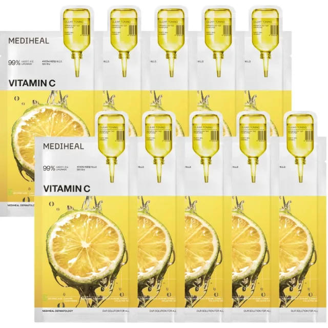 Mediheal Vitamin C Essential Mask Clear Toning 10 pieces