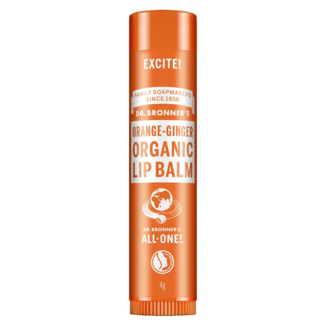 Dr. Bronner's Organic Lip Balm Orange-Ginger 4 g