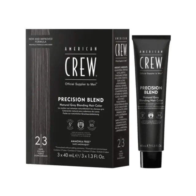 American Crew Precision Blend - Dark 2-3 3 x 40 ml