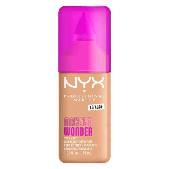 NYX Professional Makeup Make Em Wonder Foundation 10 Nude 25ml
