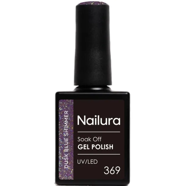 Nailura Gel Polish 10 ml - 369 Dusk Blue Shimmer