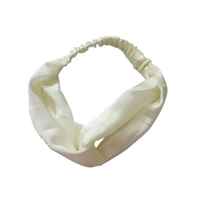 Everneed Satin Hårbånd - Offwhite (U)