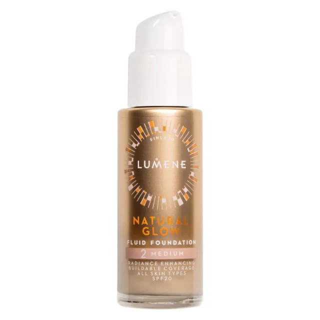 Lumene Natural Glow Fluid Foundation SPF20 2 Medium 30 ml