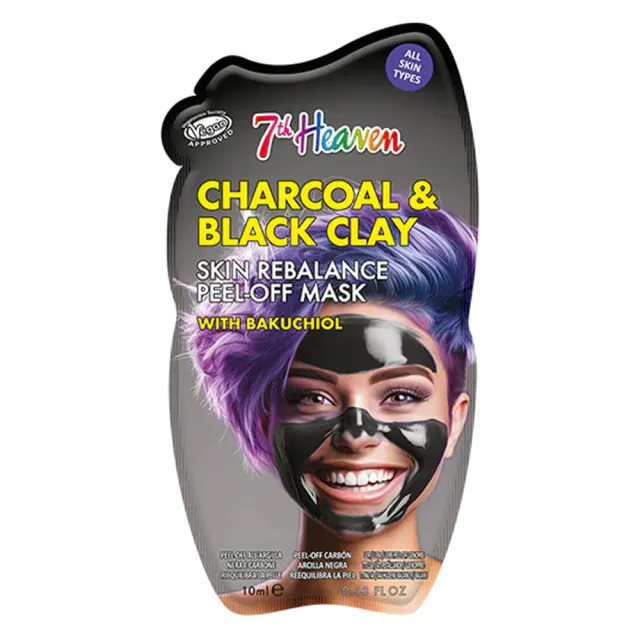7th Heaven Charcoal & Black Clay Skin Rebalance Peel-Off Mask 15 g