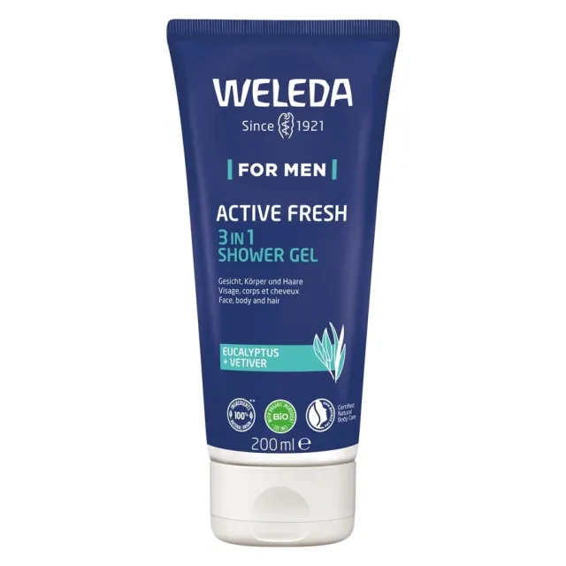 Weleda Active Fresh 3-In-1 Shower Gel 200ml