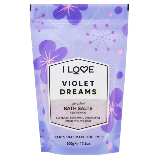 I love... Violet Dreams Scented Bath Salts 500 g