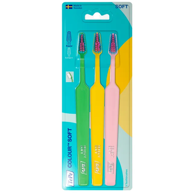 TePe Colour Soft Tandbørster (3 stk)