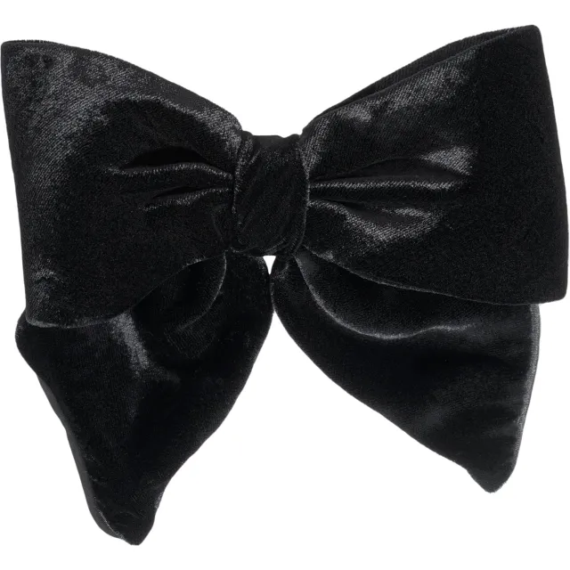 BON DEP Luxury Bow Silk Velvet Black