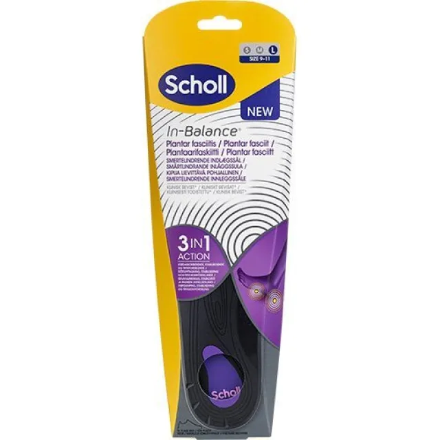 Scholl Med Insoles Plantar Fasciitis (L)