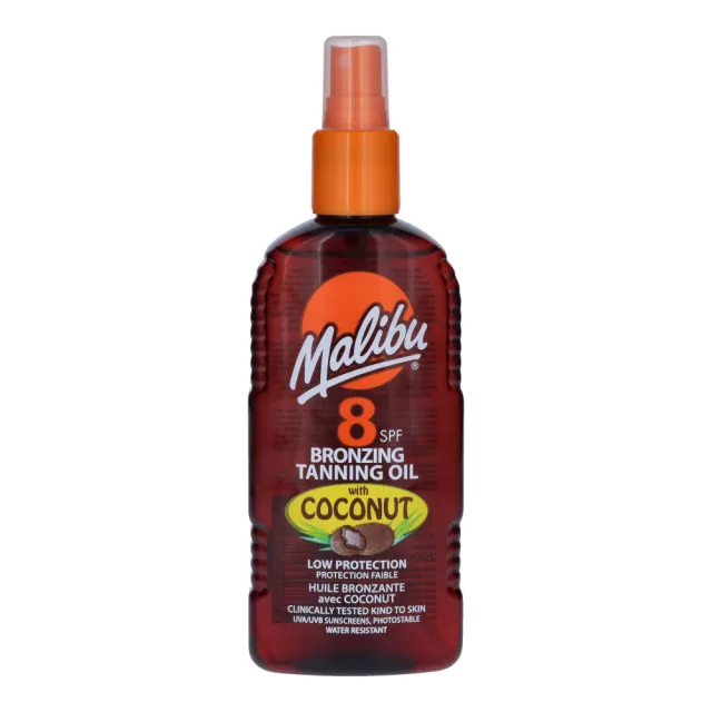 Malibu Bronzing Oil with Coconut SPF 8 200 ml