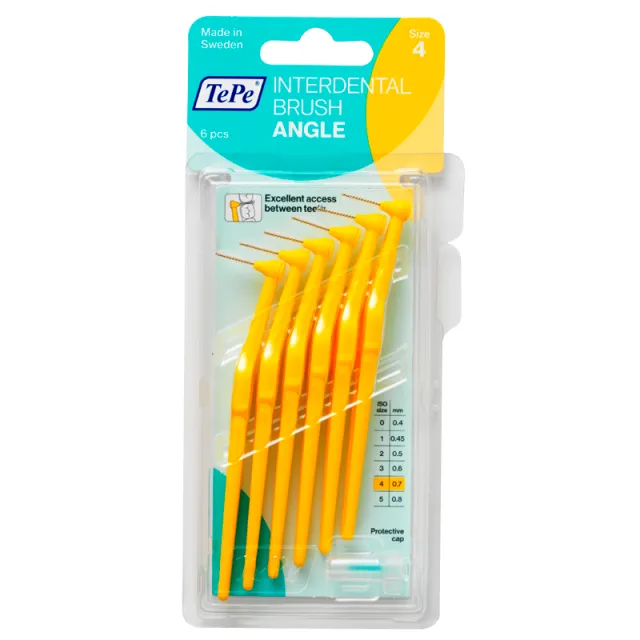 TePe Mellemrumsbørste Angle Gul (6 stk)