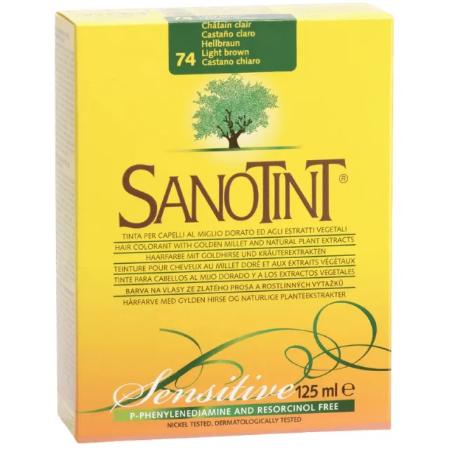 Sanotint 74 Hårfarve Sensitive Lysebrun (1 stk)